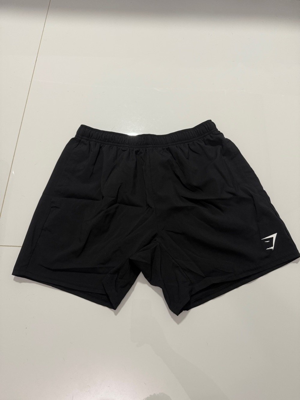 Gymshark Men's Black Athletic Shorts with Logo